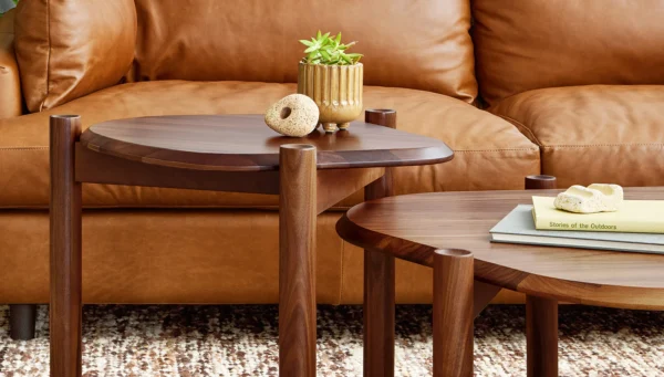 Mid Century Solid Walnut Coffee Tables/ Sofa Table/ Custom Made/ Handmade