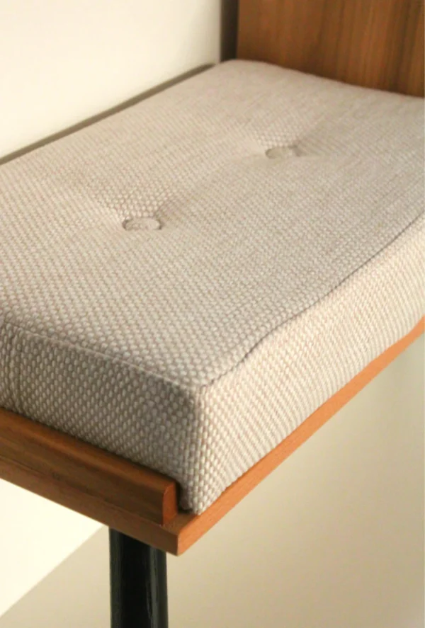 Mid century console/Entryway bench/Gossip table used as a telephone table in the 50s. - Image 3