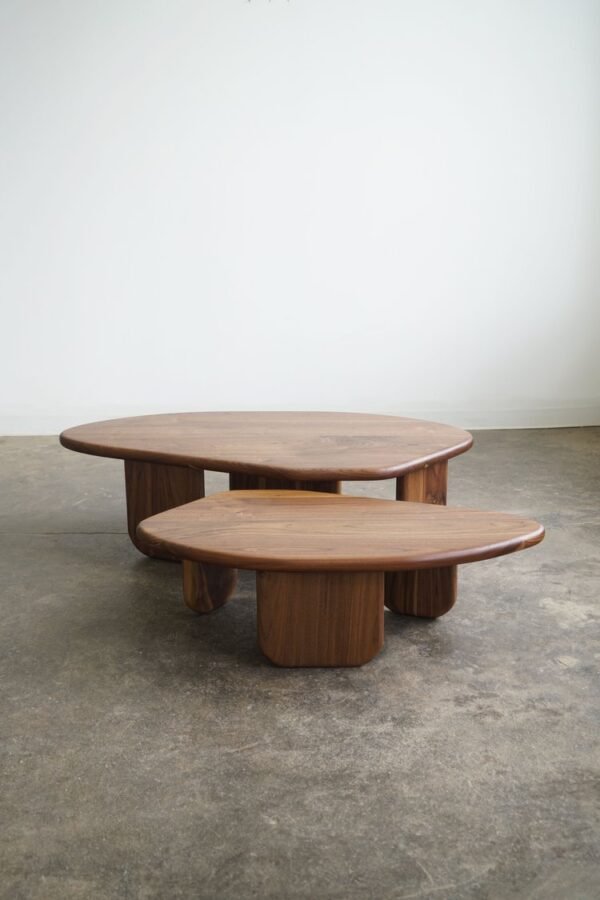 Two Mid Century Solid Walnut Coffee Tables/ Sofa Table/ Custom Made/ Handmade (Copy) - Image 6