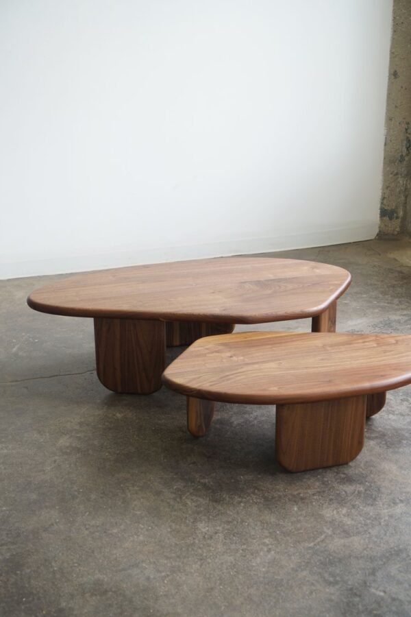 Two Mid Century Solid Walnut Coffee Tables/ Sofa Table/ Custom Made/ Handmade (Copy) - Image 7