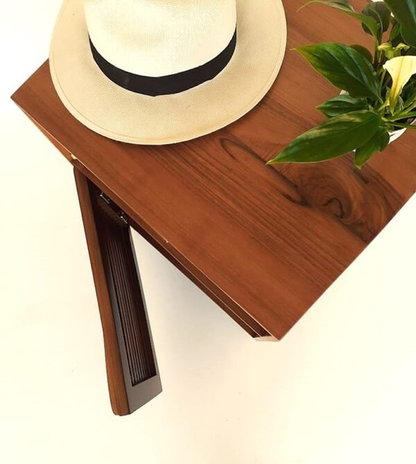 Shutter Design Solid Walnut Bedside Table/ Nightstand/ Custom Made - Image 2